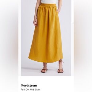 NWT-Nordstrom Pull-on Midi Skirt
